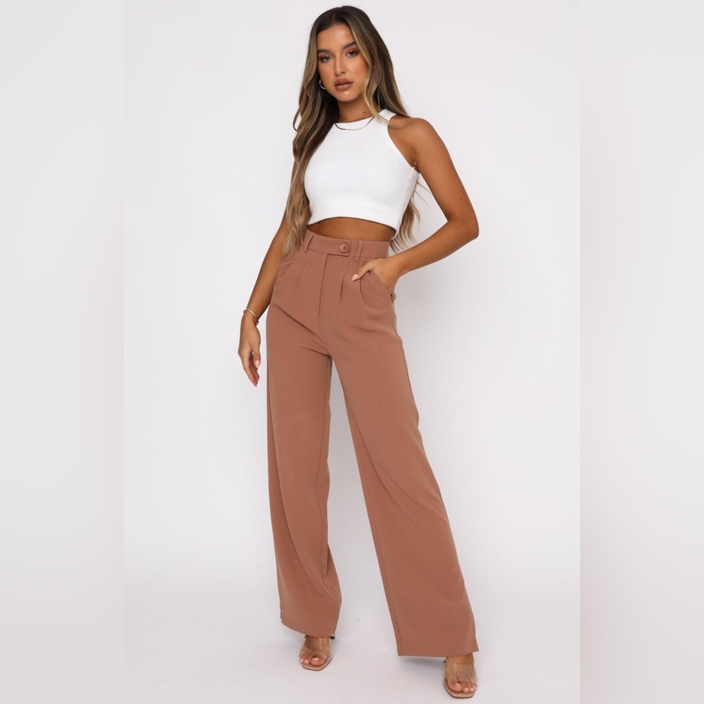 White Fox Press Pause Trouser Pants in Terracotta